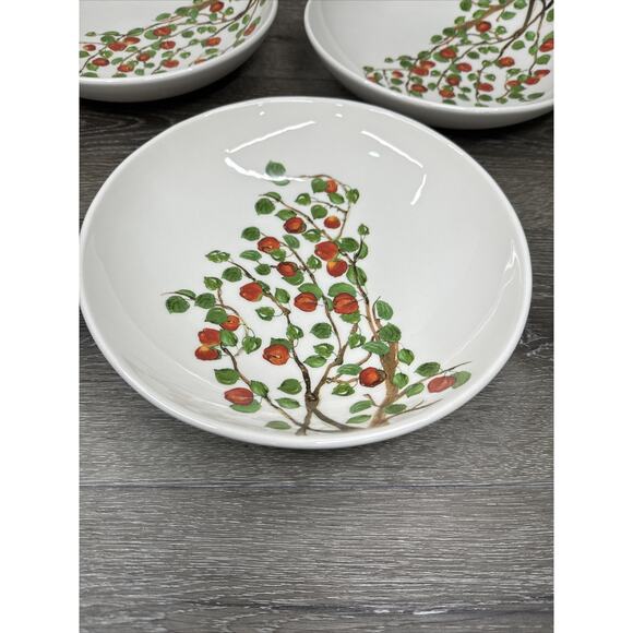 Ceramisia Italy stoneware Serving Bowl Apple tree 10” Pasta Bowl ~set Of 3 - Picture 7 of 12